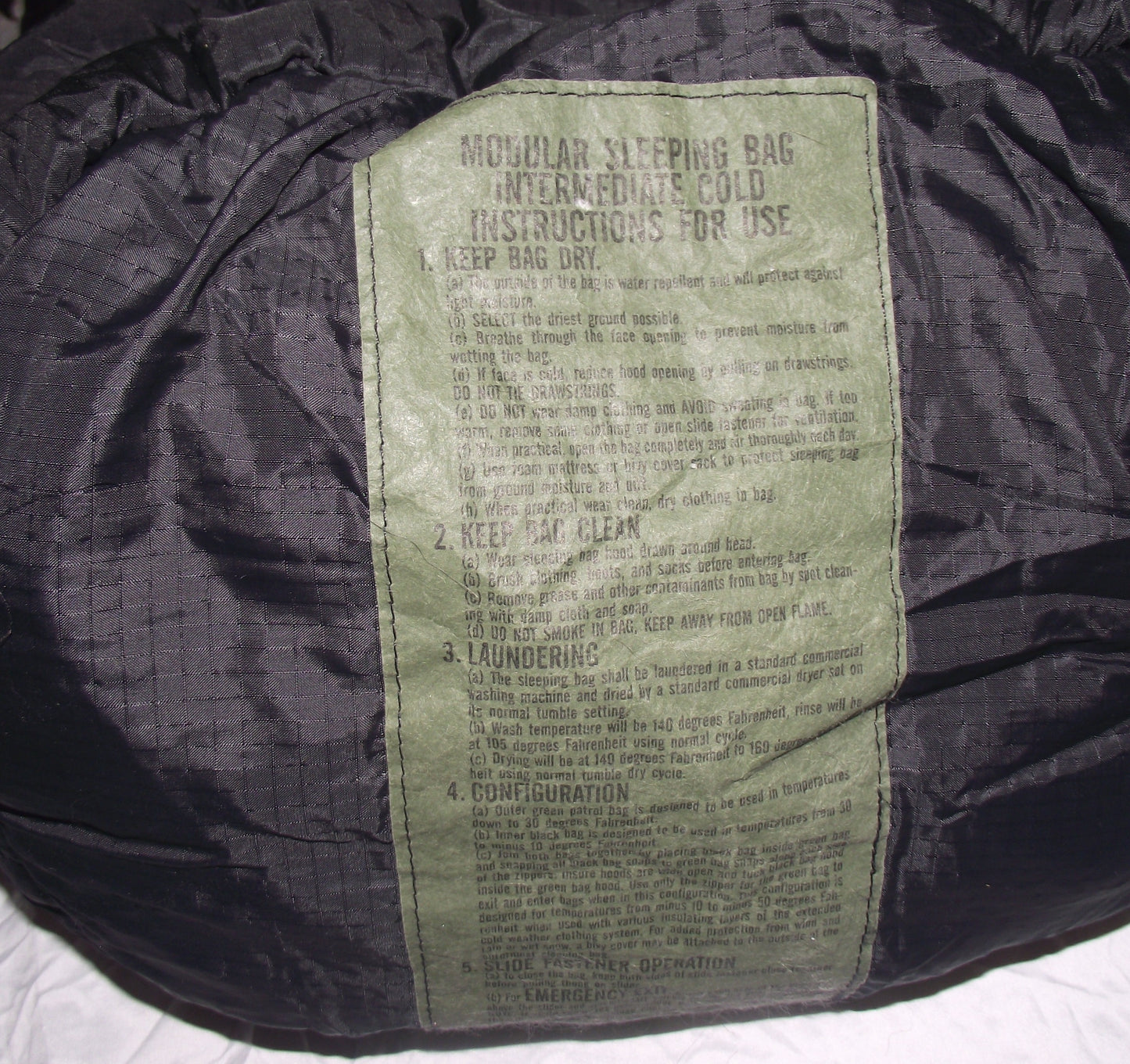 USGI Intermediate Sleeping Bag